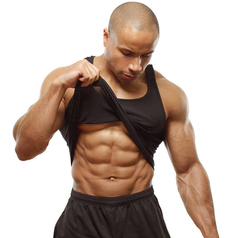 Akin Ajamu - Body - Black Tanktop Black Shorts 01